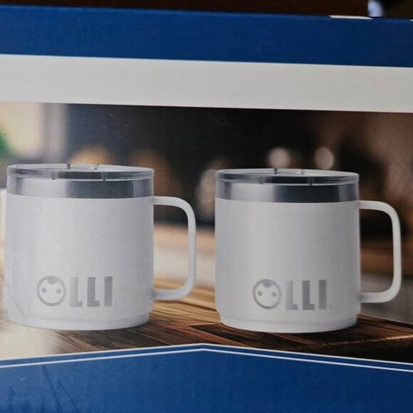 OLLI 10oz Insulated Coffee Cup, set of 2 NIB - Picture 1 of 1